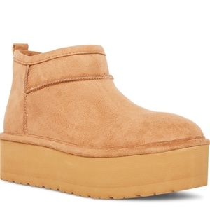 Madden Girl Embrace Platform Bootie-Tan